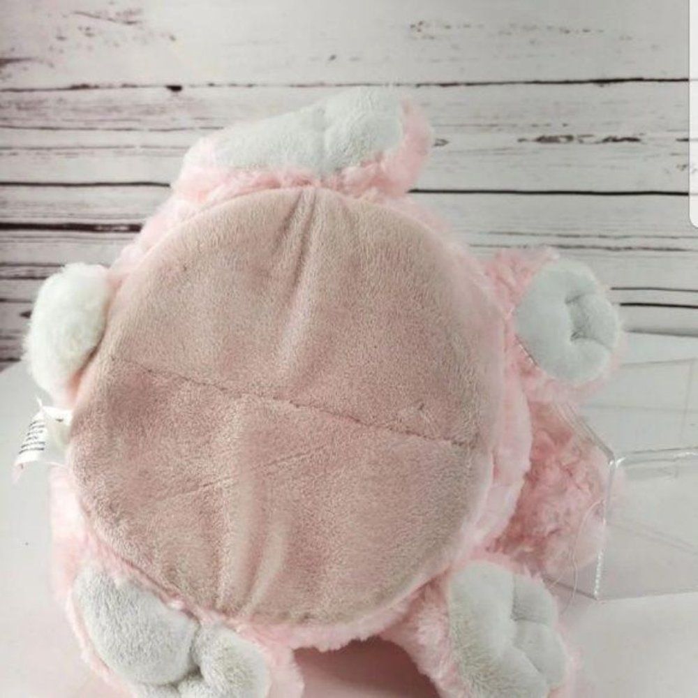 Animal Adventure Pink Plush Bunny Easter Basket Shaggy‎ Faux Fur Purple Handle - Picture 6 of 7